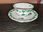 Herend Hvngary Demitasse  Cup And Saucer Ivy Dated 1947 Rare