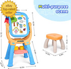 Double-sided 360  rotating Kids Easel And Toddler Art Easel Equipped With A Littl