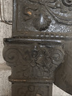Antique Neoclassical Style Cast Iron Fireplace Insert