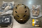 Lightweight Fast Helmet  High Cut Integrated Helmet Nvg Mount New Desert Tan