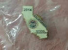 California Amvets 2014 National Convention State Shape Jacket Lapel Pin Veterans