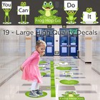 Frog Hop Classroom Sensory Pathway  11 Durable Vinyl Decals