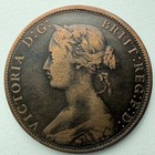 1861 Nova Scotia One Cent Queen Victoria Pre Confederation Canadian Coin Fine