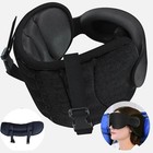 Travel Pillow For Airplanes With Head Strap   Eye Mask  360   Support Headrest