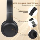Wired Headset Over-ear Stereo Hifi Headphones With Attachable Microphone
