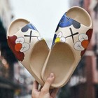 2023 Summer Slides Breathable Beach Sandals Flip Flops Mouth Mens Soft Slippers