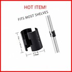 Wire Shelf Clips  Wire Shelving Shelf Lock Clips 25 Pairs 50 Pieces For 3 4  Pos