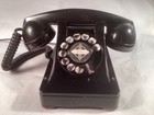 Classic 1940 s Western Electric Black 302 Rotary Phone Telephone Very Nice 