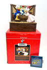 Schmid Disney Donald   Daisy Duck Christmas Music Box Figurine In Box