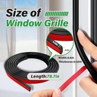 5 Pcs Window Grid Kit 32 8ft Peel And Stick Window Grids diy Window Black