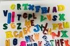 Lot Of Mixed Colors Plastic Magnetic Fridge Alphabet Letters  Learn Play  Crazy