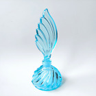 Blue Czech Glass Bottle For Perfume And Aroma Oils Art Deco Parfume Czech Vial