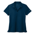  Nike Women s Dri-fit Micro Pique 2 0 Polo Size L Color Navy