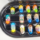 Vtg Mighty Beanz Series 1 And 2 Assorted Lot Of 43 Variety Marvel Beans W  Case