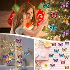 Yue Zhe 12 Pcs Butterfly Diamond Art Kits For Adults Double-sided Keychains
