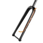 700c 45c Carbon Fiber Road Cyclocross Bike Gravel Fork 1 1 8 Disc 12mm Thru Axle