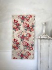 Vintage Fabric French Large Scale Floral Pattern English Cottage Look Cotton Fa
