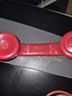 Vintage Bell System Western Electric Rotary Desk Phone Red Excellent 
