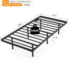 Twin Floating Bed Frame With Usb Charging Station led Lights 14   Platform Bed