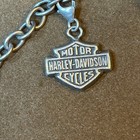Harley Davidson Vintage Sterling 9 Charm Bracelet Amazing Charms 