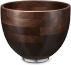 Premium Walnut Wood Mixing Bowl 5 Quart Tilt Head Stand Mixer Stainless Base