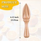 2 Pcs Wooden Citrus Reamer Wood Handheld Hand Citrus Lemon Juicer Easy To Hold K