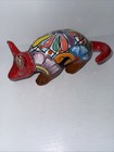 Mexican Talavera Hand Painted Colorful Ceramic Pottery Armadillo Figurine  9  L
