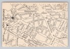Hotel Bradford Elysees Restaurant Business Card With Map Paris France