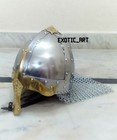 Medieval North European Viking Old Norse Fighter Armor Helmet For Christmas Larp