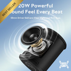 Portable Bluetooth Speaker Ipx7 Waterproof 20w Stereo Rgb Lights 15h Playtime