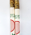 2 Vintage Wooden Tennis Theme Pencils Retro Tennis Is My Racket Unused
