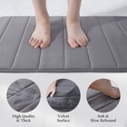 3pcs Memory Foam Bathroom Rug Absorbent Bath Mat Set Washable Toilet Contour Rug