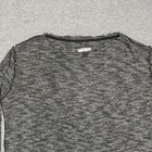 We The Free Shirt Womens Medium Gray Sheer Knit Scoop Neck Long Sleeve Top