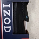 Izod Men s Moccasin Slippers Black Memory Foam Indoor outdoor Sole Size 9-10