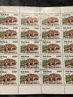 1990 Vietnam Prehistoric Animals Dinosaurs Ankylosaurus Sheet Set Of 25 Stamps