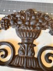 Iron Architectural Pediment Two Birds   Urn Vintage Reproduction 24  By 9 5   