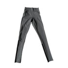 Adidas Design 2 Move High Rise Logo Leggings Sheer Panel Xs Gray Euc
