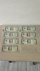 Liberia 5 Dollar Banknotes Lot Of 8 Vintage National Bank African Paper Money