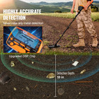 Lcd Display 10 Inch Metal Detector Gold Digger Hunter  Ip68 Waterproof