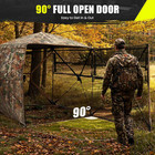 Hunting Blind 270 Degree See Through Ground Blind - 2-3   3-4 Person Pop Up Deer