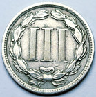 1881 Philadelphia Mint Three Cent Nickel Coin