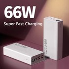 30000mah 50000mah 66w Power Bank Fast Charger Portable External Battery Pd18w Us