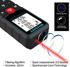 Mileseey Digital Laser Distance Meter Measurer Area Volume Pythagoras 393ft 120m