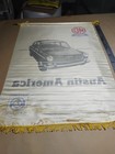Vintage Mg British Leyland Austin America Dealership Showroom Satin Banner