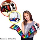Rock And Roll It - The Original Rainbow Piano  Roll Up Flexible Piano 49 Key New