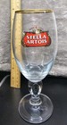 Stella Artois Belgium 33 Cl Gold Rimmed Chalice Stemmed Beer Glasses Set Of 2