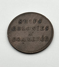  1835 Prince Edward Island Ships Colonies Commerce Half Penny Token 