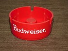Vintage Beer Tobacco 3 5 8  Across Red Budweiser Cigarette Plastic Ashtray