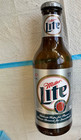 Vintage Miller Lite   Silver Label  20    Tall Plastic Beer Bottle  Coin Bank