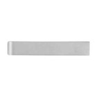 Tie Clasp Tie Bar Satin Silver  Plain